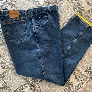 WRANGLER MENS Denim Jeans Size 54x30 Blue Rugged Wear Big & Tall NWOT